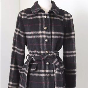 Laundry by shelli segal belted wool coat size 10